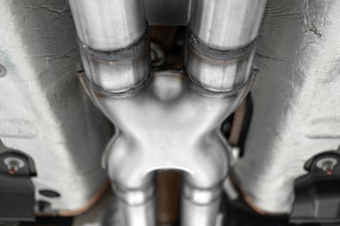 MBRP 2.5 Inch Exhaust Resonator Bypass X-Pipe For 15-Up Ford Mustang GT 5.0L MBRP