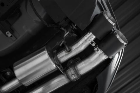 24-Up Ford Mustang GT S650 5.0L 3 Inch Cat-Back Exhaust System, Armor Pro T304 Stainless Steel Quad Rear Exit With Carbon Fiber Tips, Active, MBRP