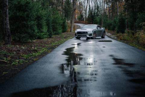 24-Up Ford Mustang GT 5.0L, Armor Lite Aluminized Steel 3 Inch Cat-Back Dual Split Rear with Quad Tips, Race Profile MBRP