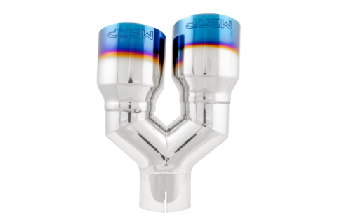 T304 Stainless Steel Burnt End Tip 2.5 Inch ID Dual 3.5 Inch OD Out 9.5 Inch Length Single Wall MBRP