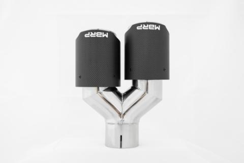 Carbon Fiber Tip 2.5 Inch ID Dual 3.5 Inch OD Out 9.45 Inch Length Dual Wall MBRP