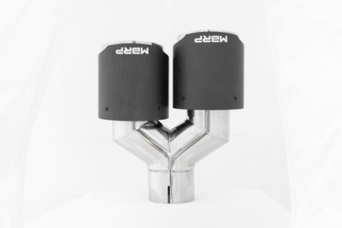 Carbon Fiber Tip 2.5 Inch ID Dual 4 Inch OD Out 9.50 Inch Length Dual Wall MBRP