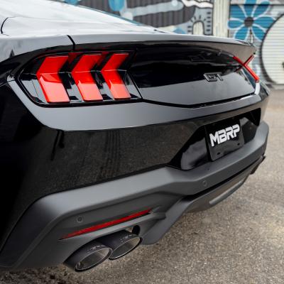 Black-Coated 4 Inch Quad Tip Cover Kit for 2015-2024 Ford Mustangs with Quad Tips MBRP