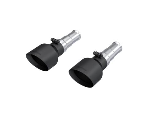 2019-2024 Ram 1500 5.7L Hemi Black Exhaust Tips, Armor BLK 5 Inch OD Dual Wall Angle Cut, Sold In Pairs MBRP