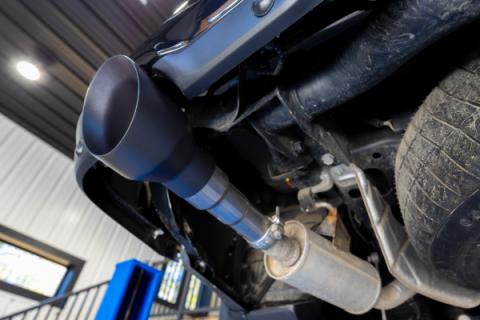 2019-2024 Ram 1500 5.7L Hemi Black Exhaust Tips, Armor BLK 5 Inch OD Dual Wall Angle Cut, Sold In Pairs MBRP