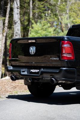 2019-2024 Ram 1500 5.7L Hemi Black Exhaust Tips, Armor BLK 5 Inch OD Dual Wall Angle Cut, Sold In Pairs MBRP