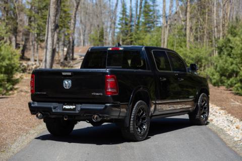 2019-2024 Ram 1500 5.7L Hemi Carbon Fiber Exhaust Tips, 5 Inch OD Dual Wall Angle Cut, Sold In Pairs MBRP