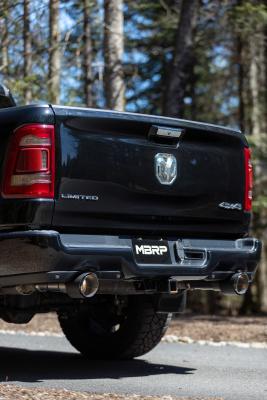 2019-2024 Ram 1500 5.7L Hemi Carbon Fiber Exhaust Tips, 5 Inch OD Dual Wall Angle Cut, Sold In Pairs MBRP