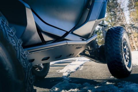 2024-Up Can-Am Maverick R, Black-Coated Steel, Rock Slider Kit MBRP