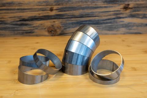 Universal T304 Stainless Steel 3 Inch Diameter 180 Degree Pie Cut Kit MBRP