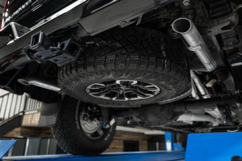 2022-2025 Chevrolet/GMC 1500 Silverado/Sierra ZR2/ ATX4 6.2L Armor Pro T304 Stainless Steel 3 Inch Cat-Back 2.5 Inch Dual Rear Turn Down MBRP