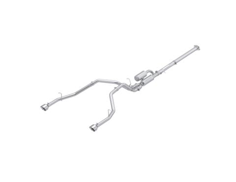 2025 Ram 1500 3.0L SST SO Armor Lite 3 inch Cat-back 2.5 Inch Dual Split Rear Exhaust with Polished Tips MBRP