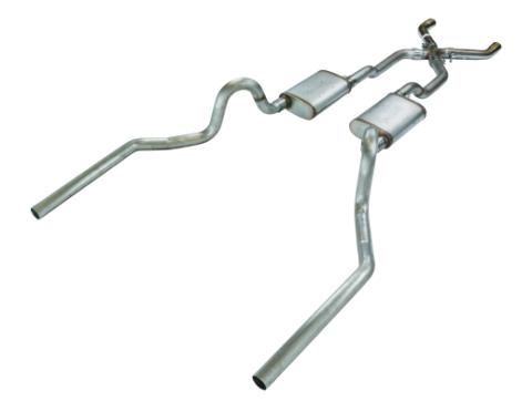 68-72 Chevelle High Tuck 2.5 Inch Crossmember Back W/X-Pipe System Pypes Performance Exhaust
