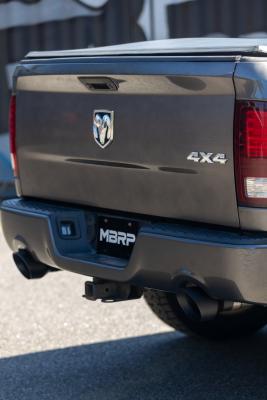 2009-2018 Ram 1500 and 2019-Up Ram 1500 5.7L Hemi Black Exhaust Tips, Armor BLK 5 Inch OD Dual Wall Angle Cut. Sold In Pairs MBRP