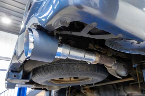 2009-2018 Ram 1500 and 2019-Up Ram 1500 5.7L Hemi Carbon Fiber Exhaust Tips, 5 Inch OD Dual Wall Angle Cut. Sold In Pairs MBRP