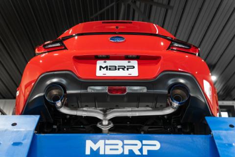 22-Up Subaru BRZ and 22-Up Toyota GR86 2.4L T304 Stainless Steel 2.5 Inch Axle-Back Dual Split Rear with Burnt End Tips MBRP