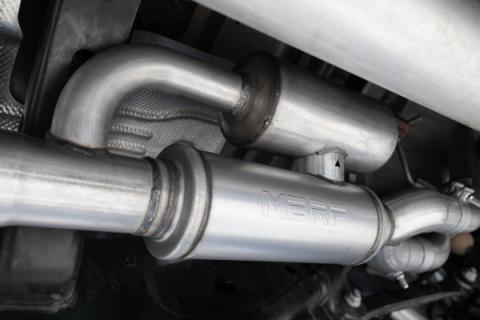 2025 Ram 1500 3.0L SST SO Armor BLK 3 inch Cat-back 2.5 Inch Dual Split Rear Exhaust with Black Tips MBRP
