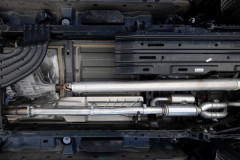 2025 Ram 1500 3.0L SST SO Armor BLK 3 inch Cat-back 2.5 Inch Dual Split Rear Exhaust with Black Tips MBRP