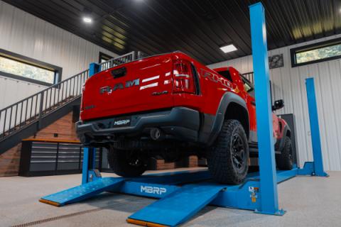 2025-UP Ram 1500 RHO 3.0L HO, Armor Pro 3-Inch Cat-Back Dual Split Rear with Carbon Fiber Tips, MBRP