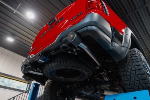 2025-UP Ram 1500 RHO 3.0L HO, Armor Pro 3-Inch Cat-Back Dual Split Rear with Carbon Fiber Tips, MBRP