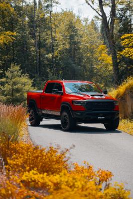 2025-UP Ram 1500 RHO 3.0L HO, Armor Pro 3-Inch Cat-Back Dual Split Rear with Carbon Fiber Tips, MBRP