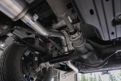 2024-Up Ford Ranger 2.3L Ecoboost Armor Lite Aluminized Steel 3-Inch Cat-Back Single Side Exit with Polished Tip MBRP