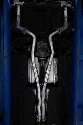 15-23 Dodge Challenger 5.7L, 6.2L and 6.4L HEMI, Armor Lite 3-Inch Cat-Back Dual Split Rear Exit, Street Version MBRP