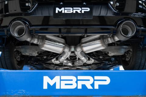 2023-Up Nissan Z 3.0L Armor Pro 3 Inch Cat-Back Dual Rear Exit T304 with Carbon Fiber Tips MBRP