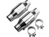 Universal High Flow 2.5 Inch Mini Catalytic Converters Ceramic Substrate Pypes Performance Exhaust