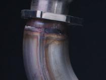 Exhaust Manifold Down Pipe 2.5 in w/Standard Manifolds 3 Bolt Flange Hardware Not Incl Natural 409 Stainless Steel Pypes Exhaust