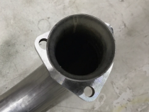 Exhaust Manifold Down Pipe 2.5 in w/Standard Manifolds 3 Bolt Flange Hardware Not Incl Natural 409 Stainless Steel Pypes Exhaust