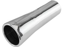 Exhaust Tail Pipe Tip Set 66-68 GTO 2.5 in To 3.5 in Slip Fit Trumpet Clamp On Hardware Not Incl Polished 304 Stainless Steel Pair Pypes Exhaust