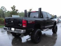 Exhaust Stack Pipe 5 in ID x 8 in OD x 36 in L 8 in Tip Clamp On Hardware Not Incl Black Finish 304 Stainless Steel Pypes Exhaust