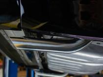 Exhaust Tail Pipe Tip Set 67-81 F-Body 2.5 in Long Hockey Stick Clamp On Hardware Not Incl Polished 304 Stainless Steel Pair Pypes Exhaust