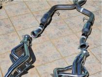 2005-2010 Mustang Long Tube Headers and EPA Compliant Catted X-Pipe Kit 304 Stainless Pypes Performance Exhaust