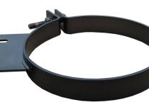 Diesel Stack Exhaust Clamp 8 in Black Finish 304 Stainless Steel Pypes Exhaust