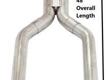 3 Inch Universal H-Pipe Crossover Exhaust Kit Mandrel Bent 409 Stainless Steel Pypes Exhaust