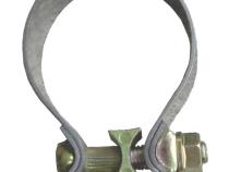 Exhaust Muffler Band Clamp 2.5 in x 1 in Natural 304 Stainless Steel Pypes Exhaust