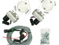 Dual Exhaust Electric Dump Cutout Natural Finish Hardware Incl Aluminum And 304 Stainless Steel Material Pypes Exhaust