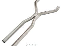 2.5 Inch Mandrel-Bent Tunnel Crossover Exhaust H-Pipe 409 Stainless Steel Pypes Exhaust