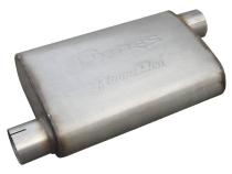 Race Pro Series Muffler 14 in 2.5 in Offset/Offset Hardware Not Incl Natural 409 Stainless Steel Pypes Exhaust