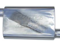 Race Pro Series Muffler 14 in 2.5 in Offset/Offset Hardware Not Incl Polished 304 Stainless Steel Pypes Exhaust