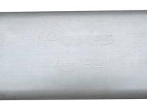 Race Pro Series Muffler 18 in 2.5 in Offset/Offset Hardware Not Incl Natural 409 Stainless Steel Pypes Exhaust