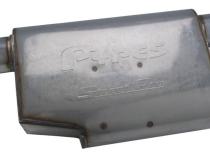 Street Pro Series Muffler 14 in 2.5 in Offset/Offset Same Side Hardware Not Incl Natural 409 Stainless Steel Pypes Exhaust