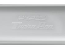 Turbo Pro Muffler 18 Inch Body 2.5 Inch Offset Inlet/Offset Outlet 409 Stainless MVT30