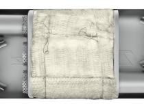 Turbo Pro Muffler 18 Inch Body 2.5 Inch Offset Inlet/Offset Outlet 409 Stainless MVT30