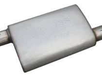 Violator Series Muffler 14 in 2.5 in Offset/Offset Hardware Not Incl Natural 409 Stainless Steel Pypes Exhaust