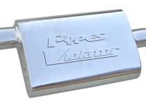 Violator Series Muffler 14 in 2.5 in Offset/Center Hardware Not Incl Natural 409 Stainless Steel Pypes Exhaust