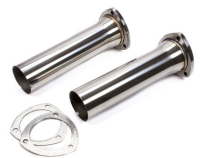 Reducers 3.5 in Header To 3 in Pipe Collector Polished Finish Hardware Incl 304 Stainless Steel Pypes Exhaust