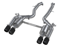 2019-2021 BMW M2 Competition 3.0L Armor Pro T304 Stainless Steel 3 Inch Resonator-Back Dual Rear Quad Outlet with Carbon Fiber Tips Active Profile MBRP